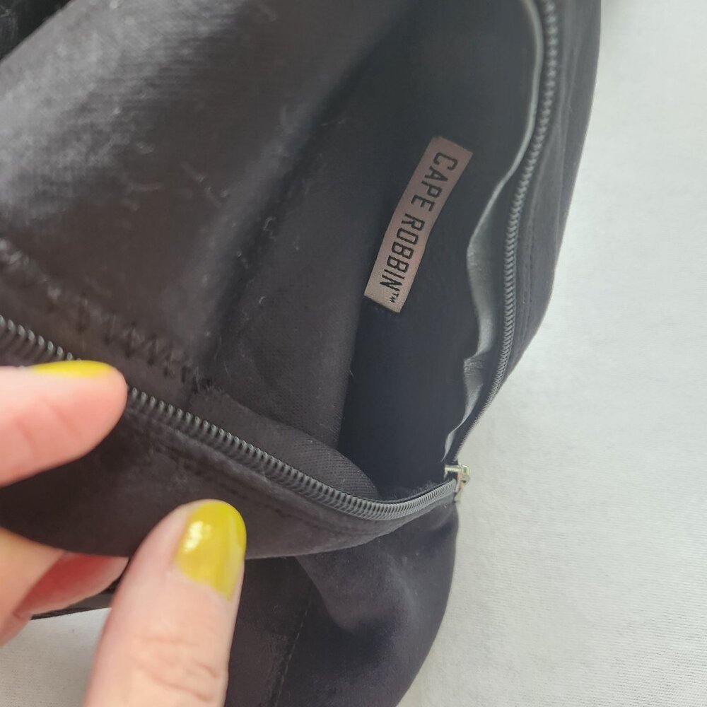 Cape Robbin Thigh High Tall Rhinestone Sparkly Velvet Boots Sexy Clubwear 7M - Picture 8 of 11